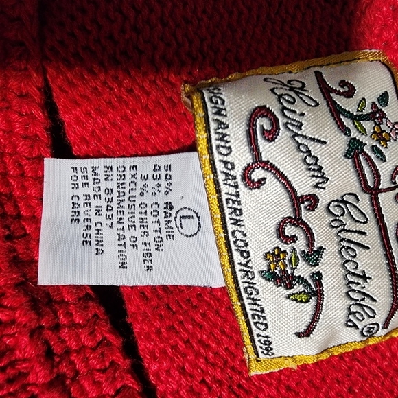 Vintage heirloom collectables Christmas tree knit sweater - Picture 7 of 7